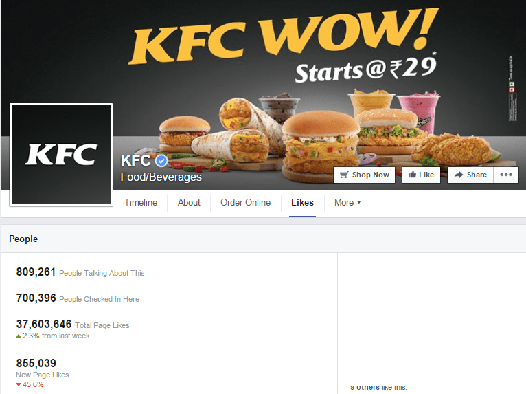 Αποτέλεσμα εικόνας για KFC facebook