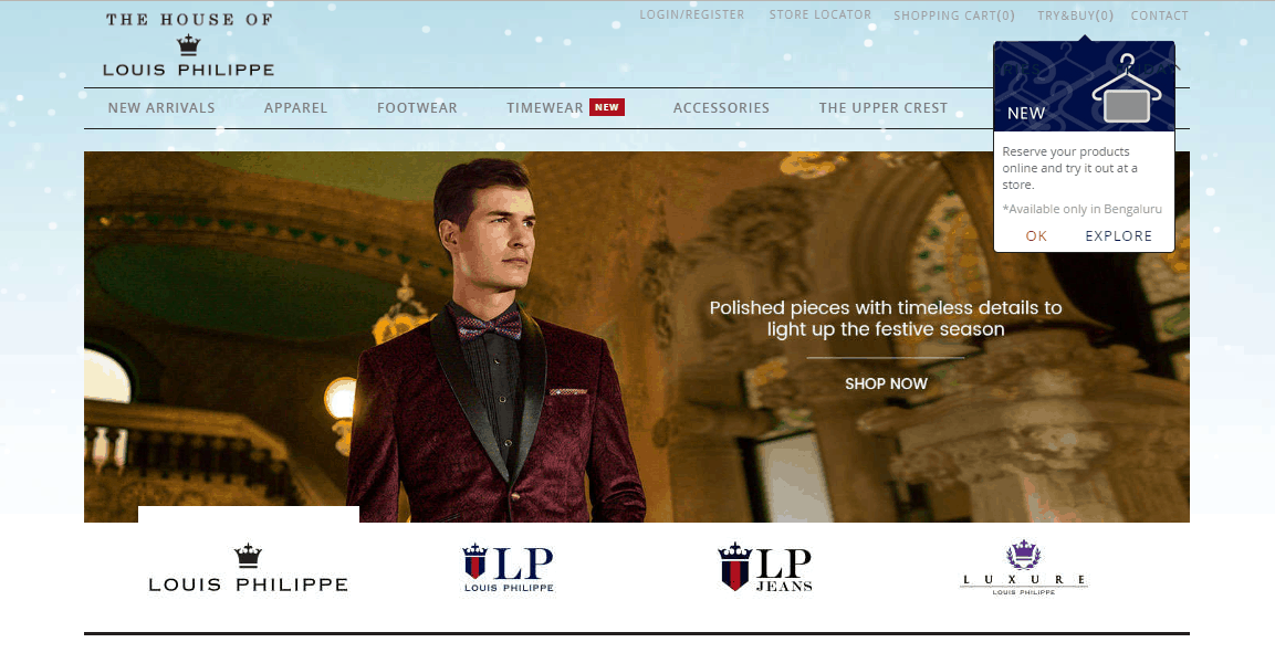 Louis Philippe:Indian Brand Sharing intimate relationship with Social Media